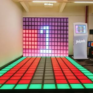 Dalles de sol interactives 30x30cm, jeu lumineux interactif, sol LED pour salle de jeux - Product Image 2