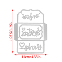 Fustelle in Metallo AAGU per Scrapbooking, Decorazione Album, Buste, Cuori, Lettere, Fustelle per Artigianato