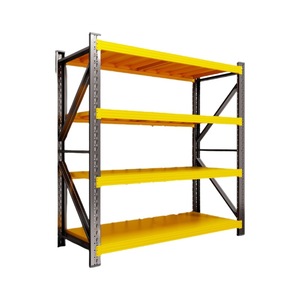Multilayer 3 Layer Adjustable Cold <b>Rolled</b> Steel Main Sub Shelving Storage <b>Rack</b> with Screw Assembly for Warehouse Garage Basement - Product Image 5