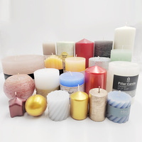 LITBRIGHT Vente en gros de bougies pilier extra larges, longues, à combustion prolongée, sans gouttes, non parfumées, ivoire véritable, blanches, pour mariage, église, prière