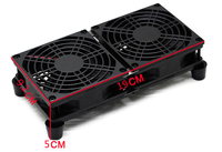 Mini ventilateur de refroidissement silencieux et silencieux pour routeur sans fil avec radiateur d'alimentation DC 5V USB en plastique