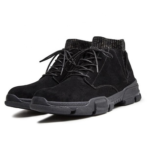 Bottes pour hommes à prix avantageux, en gros, bottes classiques à lacets, en cuir, à la cheville, pour le travail, bottes d'hiver, bottes martin - Product Image 2