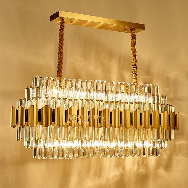 2022 Hot Sale Factory K9 Crystal Chandelier New Born Latest Design Stainless steel Luxury Indoor Hotel Home Crystal Chandeliers