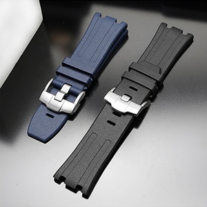 Correa de reloj de goma Fluoro natural de 28mm para hombre, pulsera de silicona, accesorios de pulsera para AP 15703 - Product Image 3