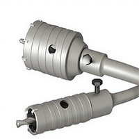 Scie cloche murale Beili SDS Plus en carbure de tungstène à 3 lames pour briques, mousse et murs en briques mixtes