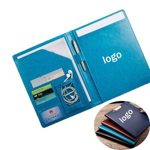 <b>A4</b> Promotional Multifunctional Leather Sales and Negotiation Folder Cross-Border Promotional Notebook for Managers and Employees - Product Image 1