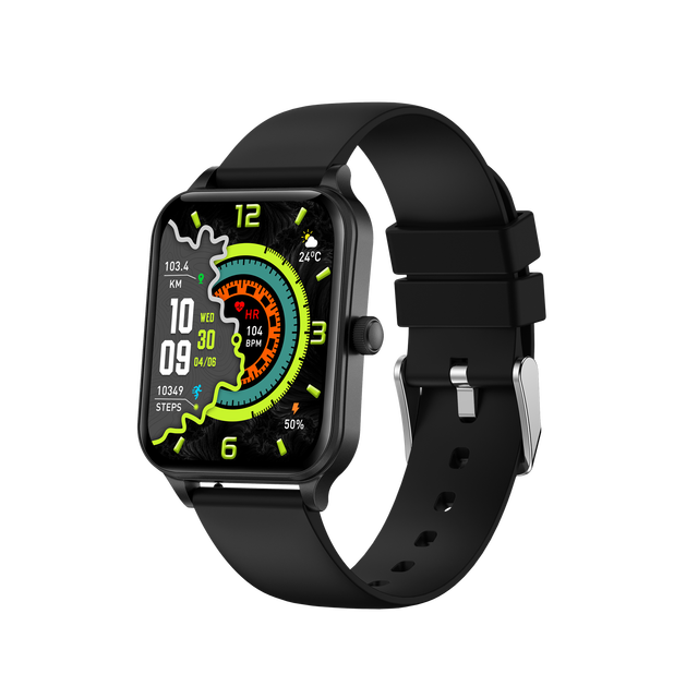 Ultra Slim Smart Watch Large TFT Screen Multiple Watch Faces 100+ Sports Modes App Push IP67 Waterproof