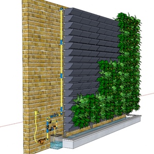 Sistema de Pared Verde, Bandeja de Plástico, Macetas Colgantes para Jardín Vertical, Macetas para Pared Verde, Venta al por Mayor - Product Image 1