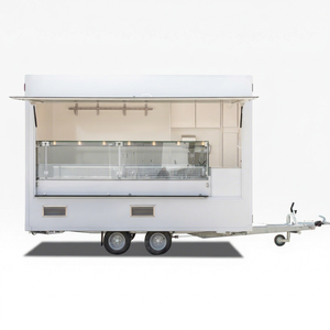 Mobile Food Truck 4.8m Aluminum Body Single Axle Motorized with Prep Space and 2 Compartment <b>Sink</b> for <b>Outdoor</b> Use - Product Image 1