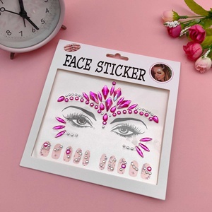 Pub Club Bar Party Use Glitter Visage et Ongles Gemmes Autocollants Faciaux Strass Étincelants Accessoires De Mode - Product Image 5