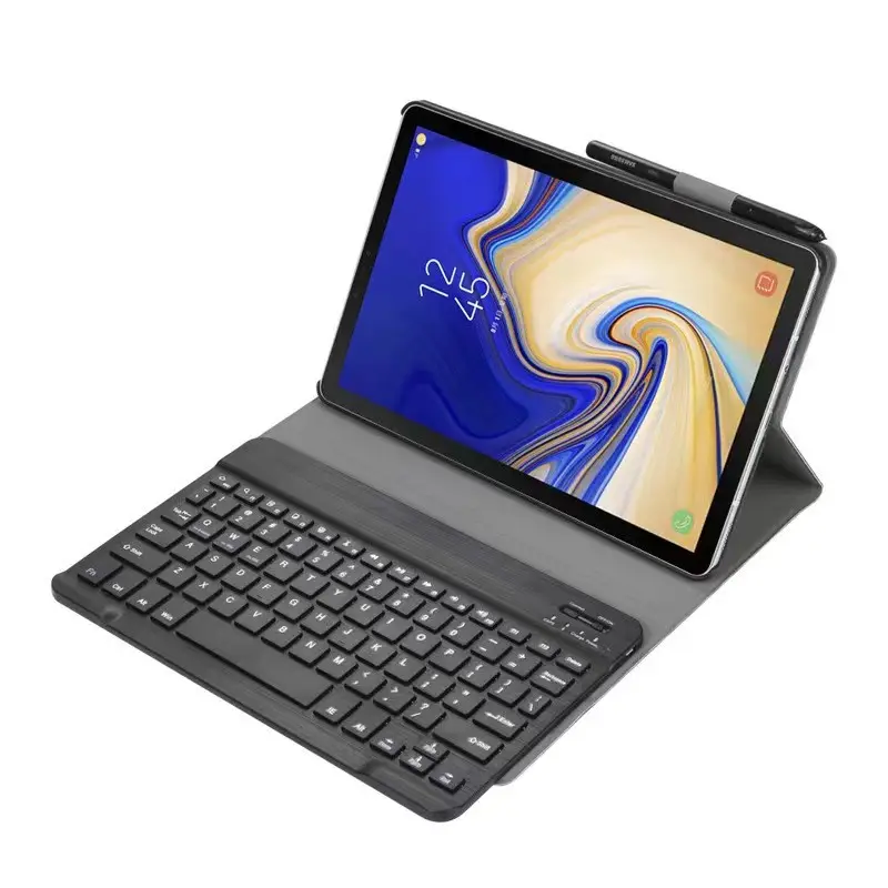 2022 Ultra dünne Ledertasche Drahtlose Bluetooth-Tastatur mit Stifts chlitz Für Samsung Galaxy Tab S8 S8 Plus Tastatur abdeckung