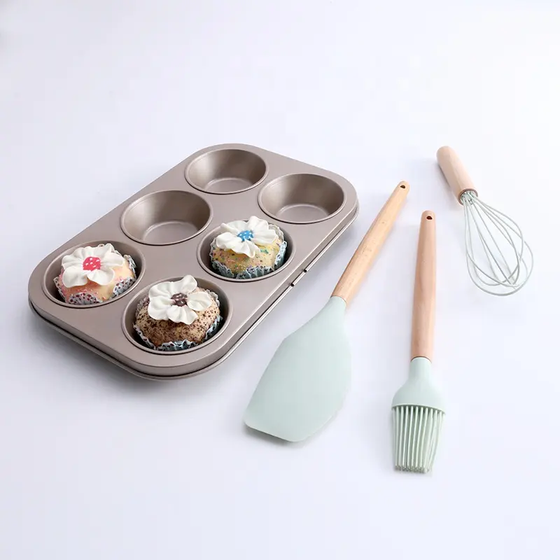 20Pcs Silicone Utensils Cup Cake Mold Bakeware Icing Bag Nozzle Kitchen Diy Baking Pastry Cake Decorating Supplies Tools Set