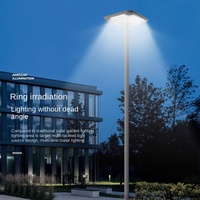 Lampu Taman LED Tenaga Surya Outdoor dengan Remote Control Tahan Air IP65 6000K Cahaya Siang Dapat Diredupkan Daya Tahan 50000 Jam Lampu Lanskap Tenaga Surya