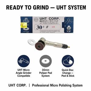 UHT 30mm Su Geçirmez Zımpara Kağıdı Parlatma Diski 600 Kum Mikro Açılı Taşlama Kauçuk Tabanlı Pnömatik Alet Aşındırıcı Levha - Product Image 3