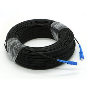 Câble de brassage optique SCUPC-LCUPC SM Duplex Noir 3.0mm LSZH certifié CE pour réseaux FTTH 5G - Product Image 1