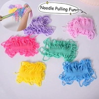 Jouet sensoriel anti-stress coloré en forme de nouilles ramen extensibles, doux, à presser, pour soulager l'anxiété, apaisant pour enfants et adultes, idéal pour les fêtes et la salle de classe