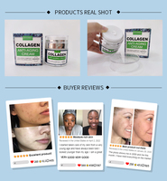 Crème Visage Anti-rides Éclaircissante et Blanchissante au Collagène et Élastine, Végane et Biologique, Marque Blanche, pour Peaux Noires