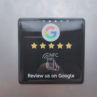 80*80mm 70*70 mm    216  Impression couleur intégrale  Google Review Nfc  Menu Table Epoxy sur étiquettes métalliques
