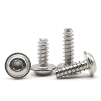 Buatan China Sekrup Self-tapping Kepala Bulat Baja Tahan Karat Berkualitas Tinggi Baru dengan Ekor Datar Torx Berlapis M3-M5