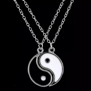 Regali di San Valentino per Migliori Amici, <span class=keywords><strong>1</strong></span> Paio di Collane Tai Chi, Ciondolo Yin Yang per Coppie - Product Image 3