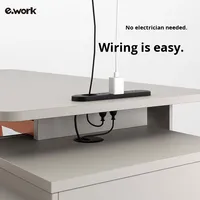 Ensemble de chaises de bureau pour directeur exécutif moderne et simple Bureau de style bois pour patron président