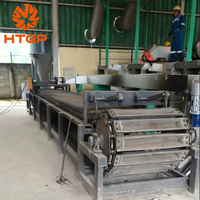 Four de fusion à gaz pour le recyclage de la ferraille d'aluminium, 1,5 tonne, machine de fusion automatique au GPL/gaz naturel pour lingots