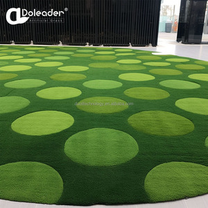 L'usine Doleader Chiners vend directement du gazon artificiel à motif de logo triangle imprimé en 3D personnalisé au design personnalisé - Product Image 5