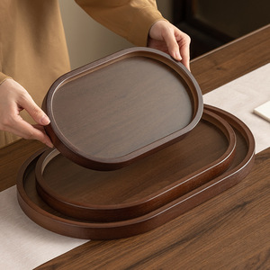 Walnut-colored bamboo <b>tea</b> tray, household Kung Fu <b>tea</b> <b>set</b> tray, small <b>tea</b> table, hotel <b>tea</b> room <b>tea</b> tray - Product Image 1