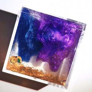 2019 Popular Cloud Cube DIY Juguetes Colorido Galaxy Lab Square Crystal Slime Playdough & Slime Género - Product Image 2