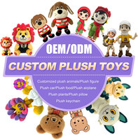 Boneka Hewan Kartun Plushie Custom Made untuk Ulang Tahun Natal Bersertifikat CE 25cm 100 Pcs MOQ OEM