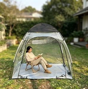 Weatherproof Warm Transparent PVC Four-Season Portable Outdoor Sun Room Multi-Functional One Bedroom Camping <b>Tent</b> 180X130x160cm - Product Image 6