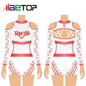 Uniformes de Animadoras al por Mayor, Uniformes de Baile de Animadoras Sublimados, Uniformes de Animadoras Personalizados con Pedrería para Niños - Product Image 6