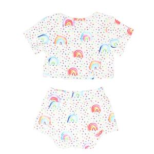 Nuevo Conjunto Informal para Niñas con Diseño de Linterna y Conjunto de Pantalones Cortos Estampados Coloridos para Niñas - Product Image 2