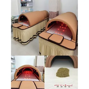 GYZX-Sauna de infrarrojos lejanos para uso doméstico, terapia de luz roja con infrarrojos lejanos para aliviar la fatiga, 3 zonas