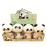 Jouet anti-stress en TPR en forme de tête de panda mignon, balle à presser à récupération lente, adorable jouet moelleux pour les plus de 14 ans