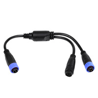 Câble de connexion LED T444 2 broches 3 broches 4 broches, fil nu, étanche IP67, mâle femelle, câbles de signal et d'alimentation pour éclairage LED DMX