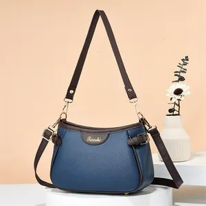 2024 china supplier high quality leisure fashion shoulder genuine Leather Ladies Bags manufacturer