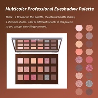 Palette de fards à paupières à imprimé léopard 18 couleurs, palette marron, tons mats et scintillants, tons terreux, nouvelle couleur de maquillage