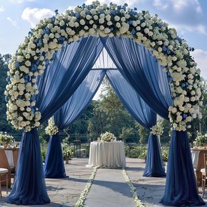 LANJO Boho Bohemian Style Wedding Arch Draping Fabric Natural Look Gauze For Arched Backdrop Garland Decoration Supplies - Product Image 2