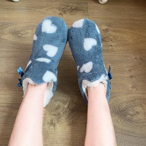 Winter <strong>Woman</strong> Girls Fleece Plush Fur Indoor Grips Warm <strong>Slipper</strong> <strong>Boots</strong> Shoes - Product Image 2