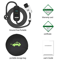 DIBOEV 32A Level GBT CCS 2 AC Ev Charger 7KW EVSE écran liquide affichage chargeurs de voiture électrique Type2 Portable Ev Charger