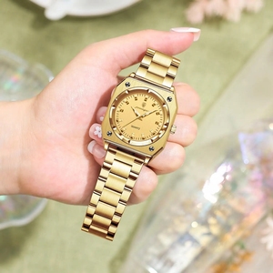 POEDAGAR 788 señoras mano luminosa cuarzo mujer reloj de pulsera reloj <span class=keywords><strong>dorado</strong></span> moda de lujo cinturón de acero inoxidable impermeable para mujer - Product Image 3