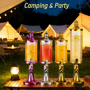 Distributeur vertical de bière et de boissons à <span class=keywords><strong>robinet</strong></span> unique <span class=keywords><strong>avec</strong></span> réservoir de stockage de liquide transparent, usage commercial - Product Image 1