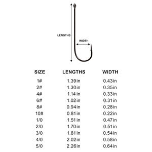 Ami da Pesca Aberdeen in Acciaio ad Alto Tenore di Carbonio, Gambo Lungo, Neri, con Ardiglione Offset e Anello, Triplo Amo per Pesca in Fiume e Lago - Product Image 6
