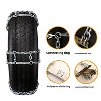 X-Racing Chaîne de pneu universelle en acier allié Double accessoires de voiture antidérapants d'urgence pour accessoire extérieur de véhicule tout-terrain