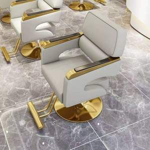 Silla de Barbero Ergonómica Hidráulica con Rotación de 360 Grados, Cuero PU de Lujo, Reposapiés de Metal, para Barbería, Salón, Hotel - Product Image 6
