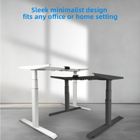 Cadre de bureau de table électrique à hauteur réglable automatique meubles de bureau à domicile modernes assemblage confortable