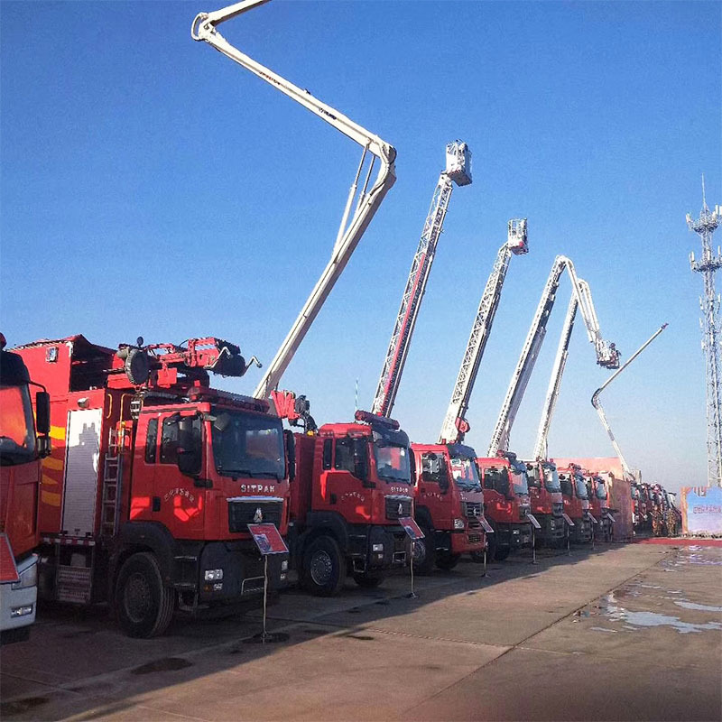 SINOTRUK HOWO 6x4 6x6 12 колесная Летающая лестница пожарная машина водяная башня пожарная машина подъемная платформа пожарная машина