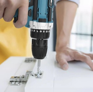 Taladro Percutor Inalámbrico Recargable de 21v, <span class=keywords><strong>Destornillador</strong></span> Todo en Uno, Batería de Iones de Litio, Juego de Herramientas Multifunción - Product Image 2