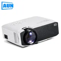Портативный мини-проектор AUN D50s для домашнего кинотеатра с поддержкой макс. 1080P, светодиодный проектор 2900 люмен | HD 3D Видеопроектор для игр в спальню